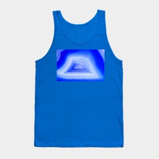 Blue agate mineral super macro Tank Top